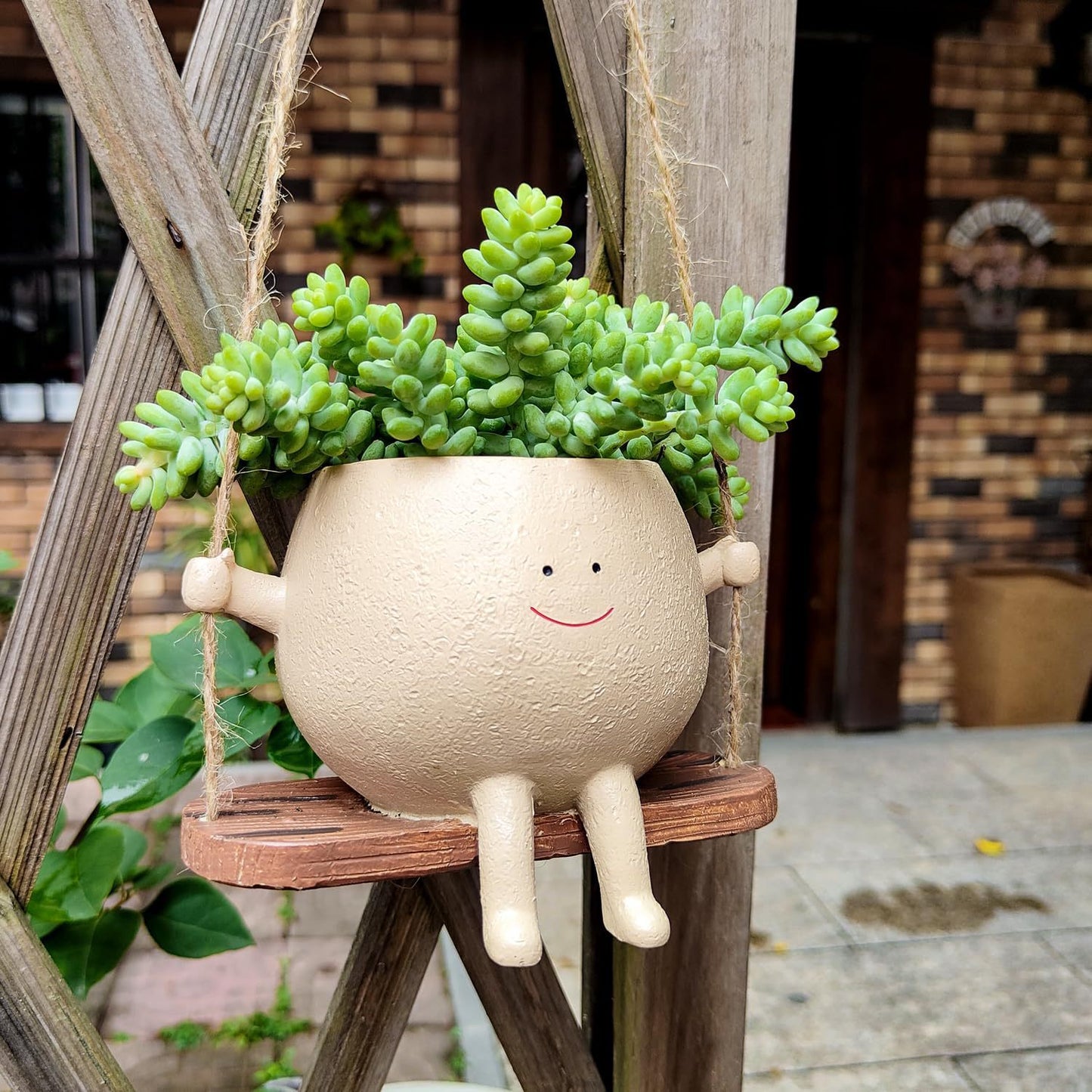 Swing Bloom - Smiling Face Hanging Planter