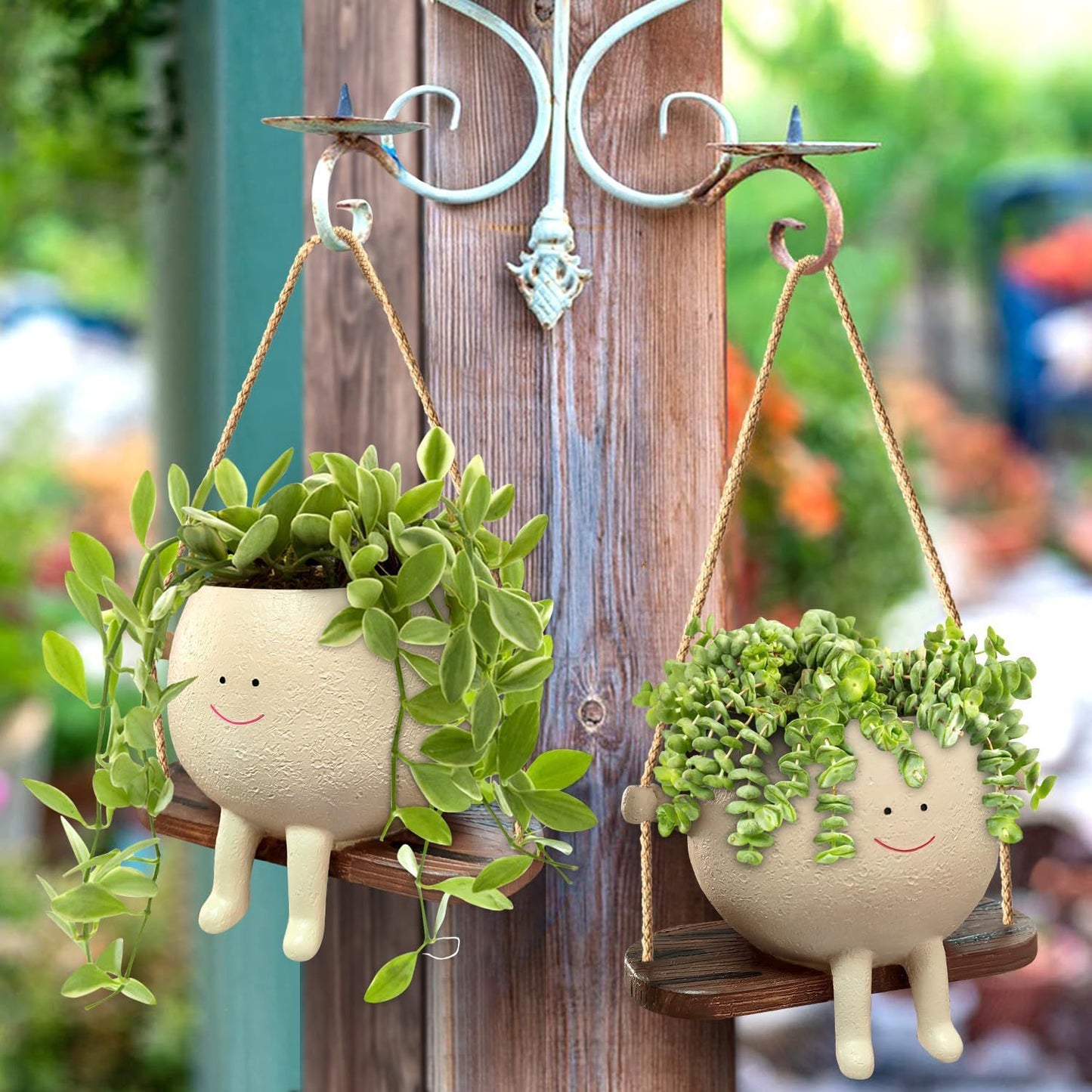 Swing Bloom - Smiling Face Hanging Planter