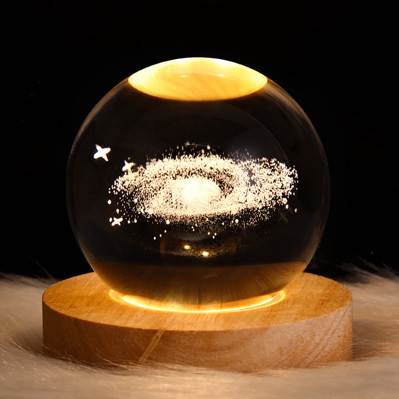 Stellar Glow - 3D Crystal Galaxy Night Lamp