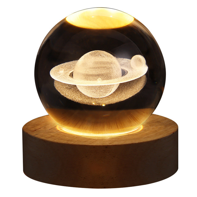 Stellar Glow - 3D Crystal Galaxy Night Lamp